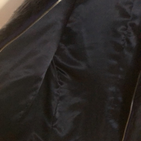 J crew 🍃🍂🌻 navy blue 🪻 XXS FAUX FUR VEST - Picture 4 of 7